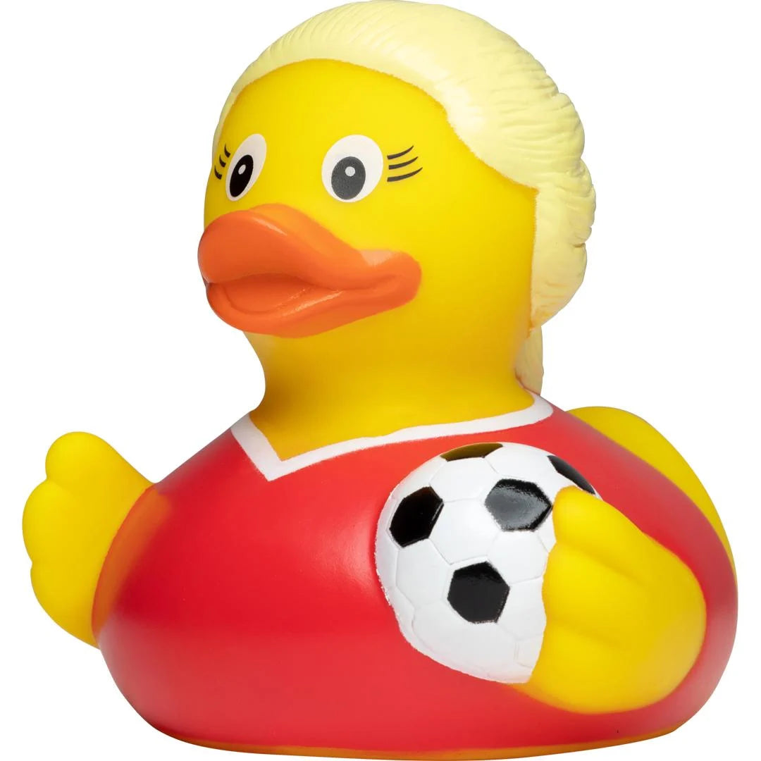 Quietsche-Ente Fußballerin