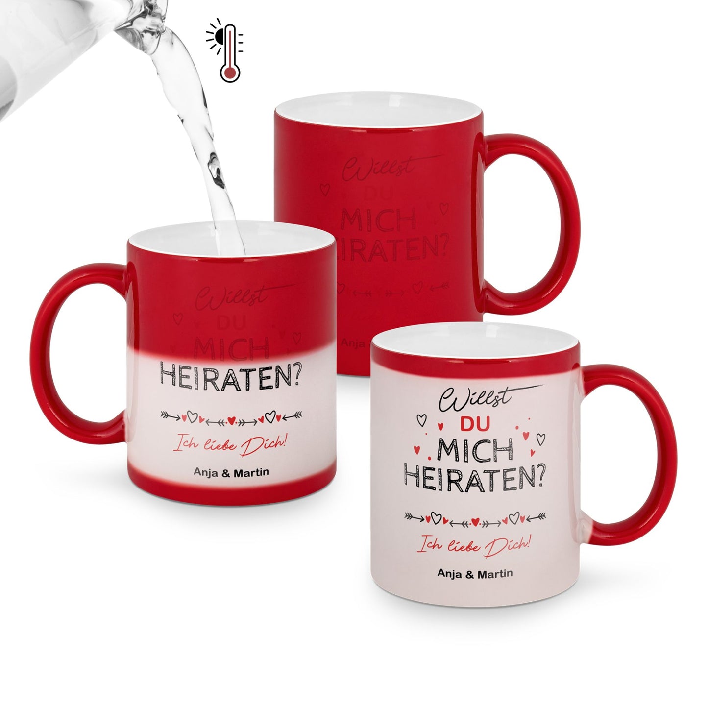 Sublistar® Farbwechseltasse (Zaubertasse) Modell CC, 11oz, C-förmiger Henkel
