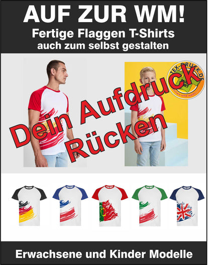 WM 2026 T-Shirt Forza Roly Sport Unisex für Kinder und Erwachsene Aufdruck Rücken