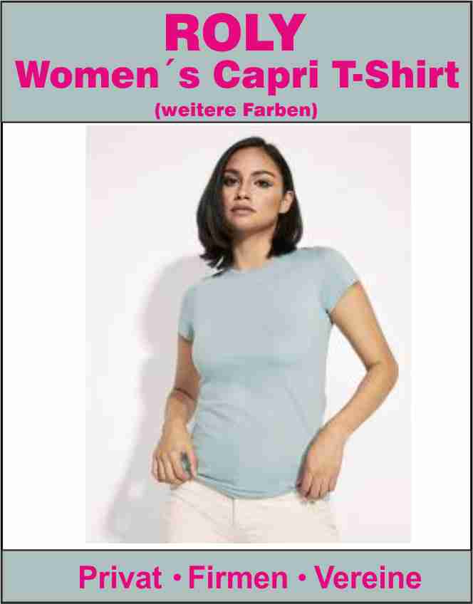 Roly Women´s Capri T-Shirt RY6683 weitere Farben