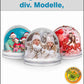 Fotokugel für 2 Fotos, div. Modelle