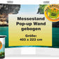 Messestand Pop-up Wand gebogen 336 x 223 cm oder 403 x 223 cm