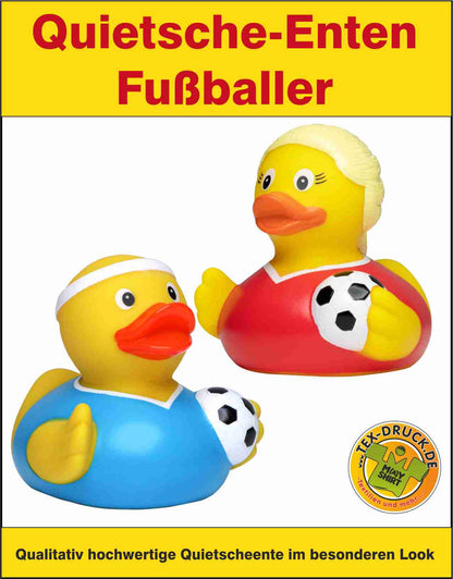 Quietsche-Ente Fussballer/Fußballerin