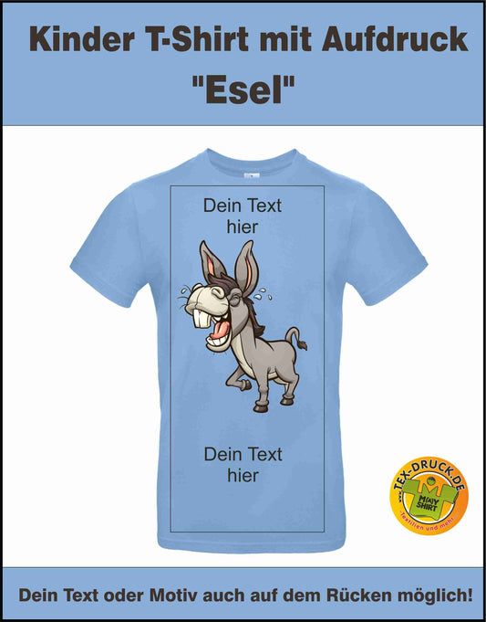 Lustiger Esel T-Shirt auch zum selbst gestalten bei tex-druck.de