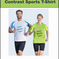 Starworld Unisex Contrast Sports T-Shirt SW309