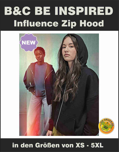 B&C BE INSPIRED Influence Zip Hood