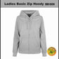 Ladies Basic Zip Hoody Build Your Brand Basic BB009