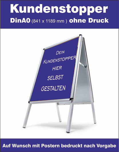 Kundenstopper DIN A0 ohne Druck