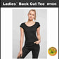 Ladies´ Back Cut Tee Build Your Brand BY035