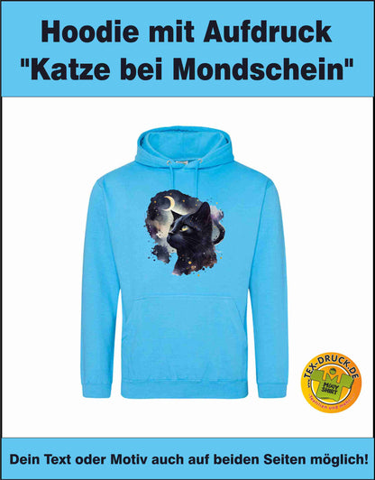 Hoodie mit Aufdruck Katze AWDis College Just Hoods JH001