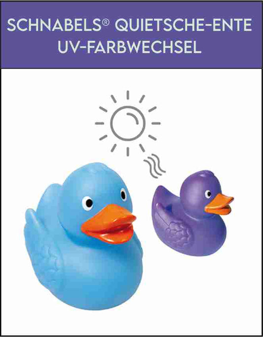 Schnabels® Quietsche-Ente UV-Farbwechsel