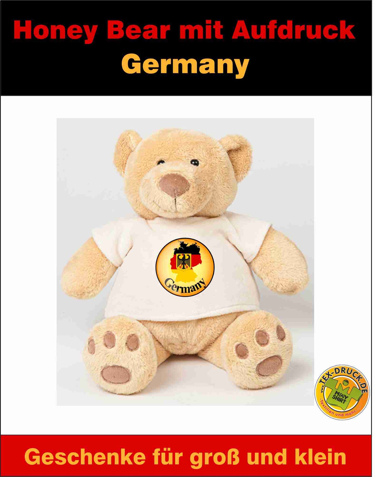 Bär - Bear mit Aufdruck "Germany"