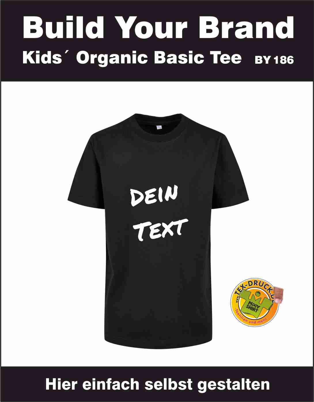 Kids´ Organic Basic Tee  Build Your Brand BY186