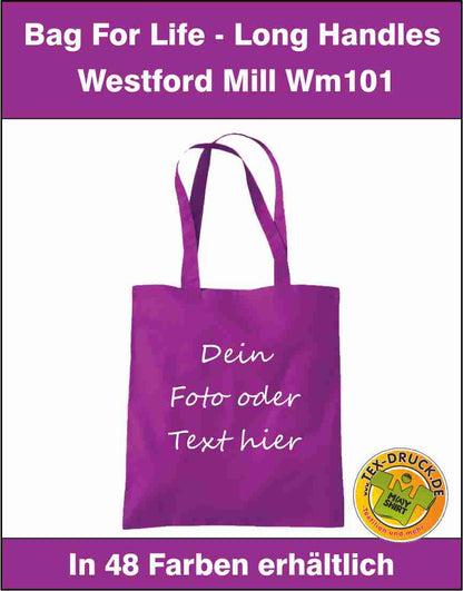 Bag For Life - Long Handles Westford Mill WM101
