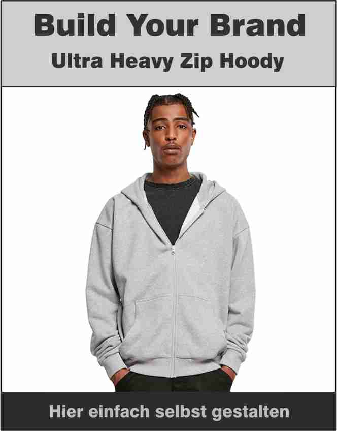 Ultra Heavy Zip Hoody Build Your Brand BY192