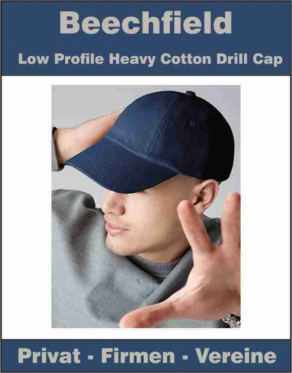 Beechfield Low Profile Heavy Cotton Drill Cap CB58