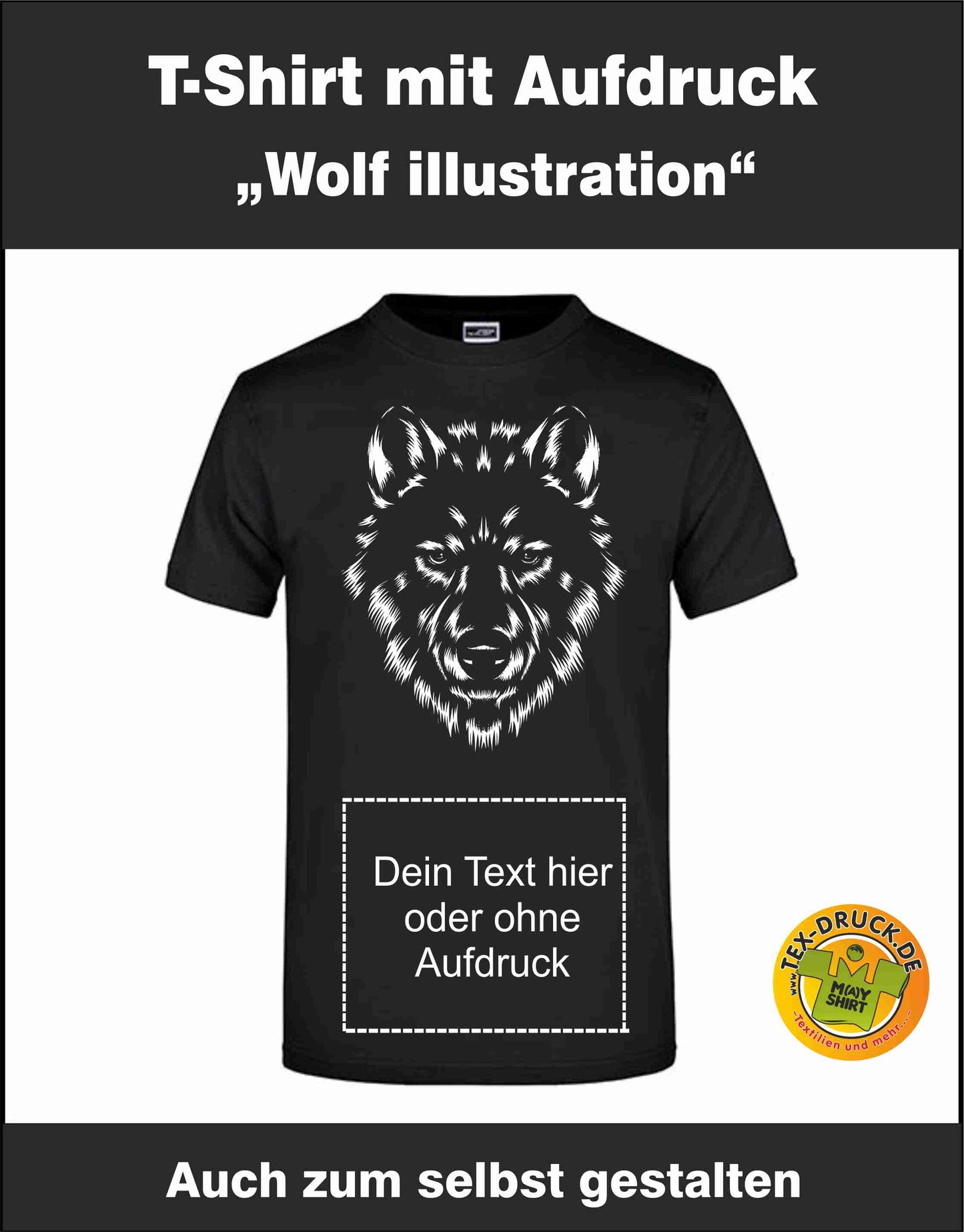 T-Shirt Wolf Illustration