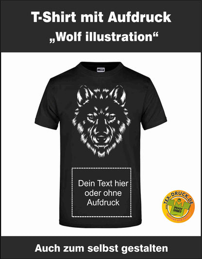 T-Shirt Wolf Illustration
