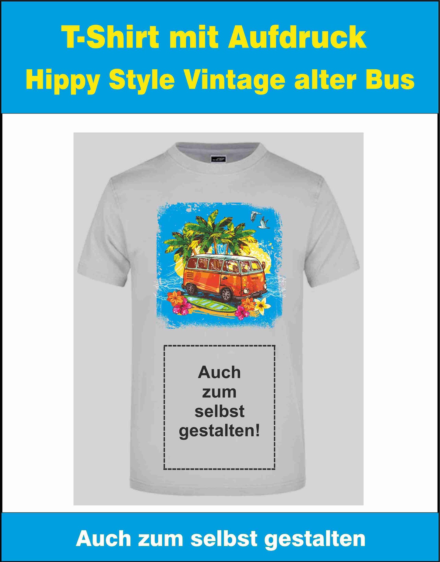 T-Shirt Hippy Style Vintage alter Bus