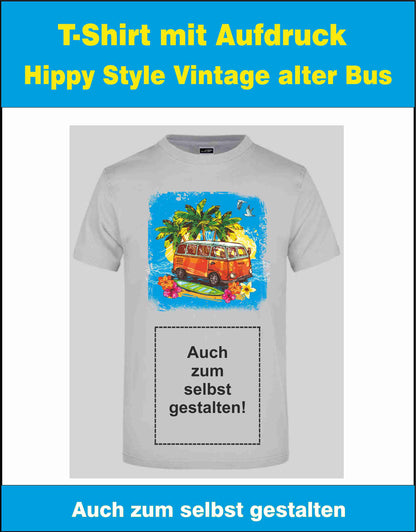 T-Shirt Hippy Style Vintage alter Bus
