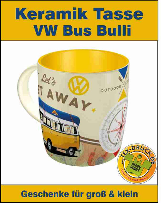 VW Bus  Bulli Tasse Keramik