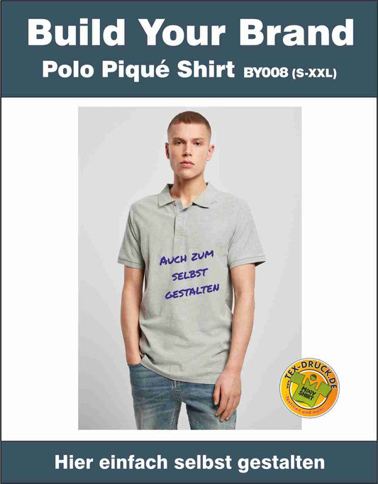 Polo Piqué Shirt Build Your Brand BY008