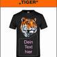 T-Shirt mit Aufdruck Tiger Künstlerich