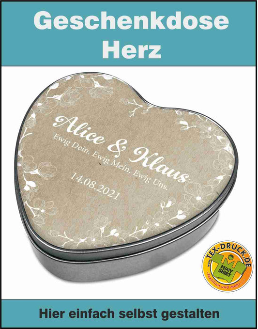 Geschenkdose Herz Sublistar®