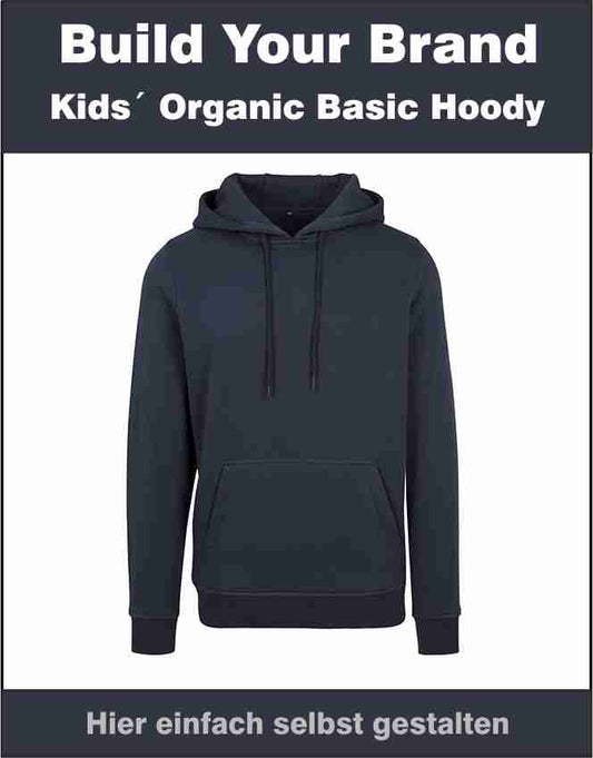 Kids´ Organic Basic Hoody Build Your Brand BY185