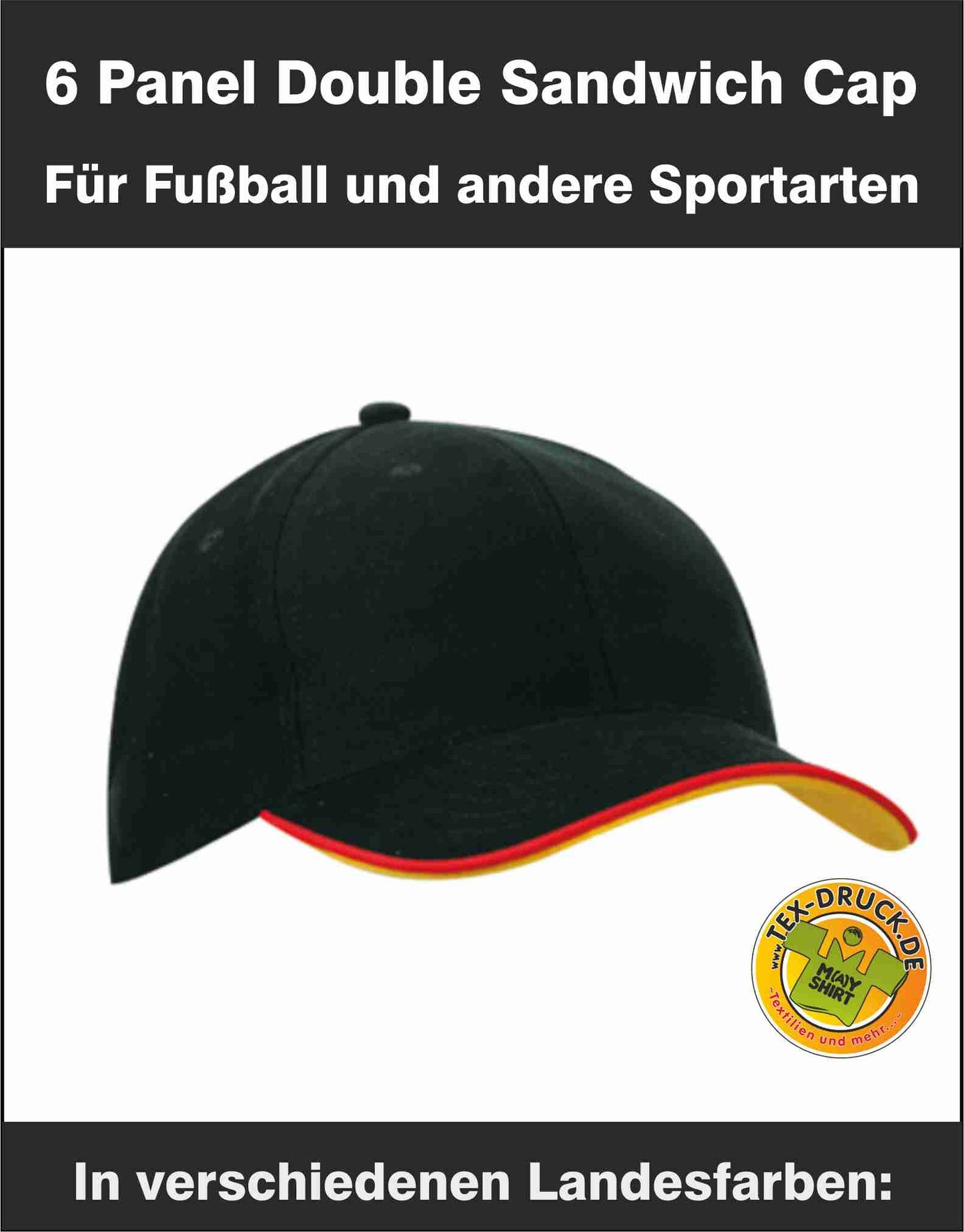 6 Panel Double Sandwich Cap
