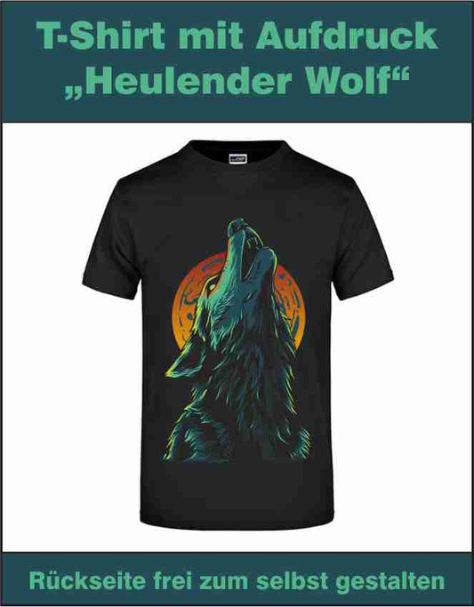 Wolf T-Shirt auch zum selbst gestalten bei tex-druck.de