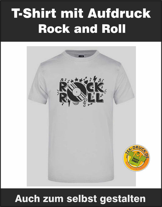 T-Shirt mit Aufdruck "Rock & Roll"