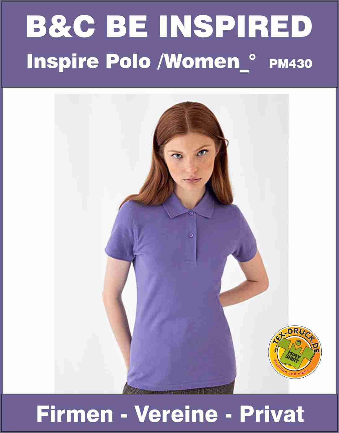 B&C BE INSPIRED Inspire Polo /Women PW440