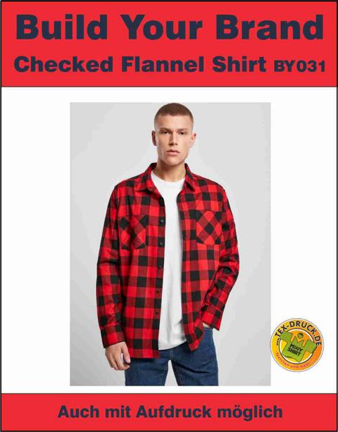 Checked Flannel Shirt Build Your Brand BY031