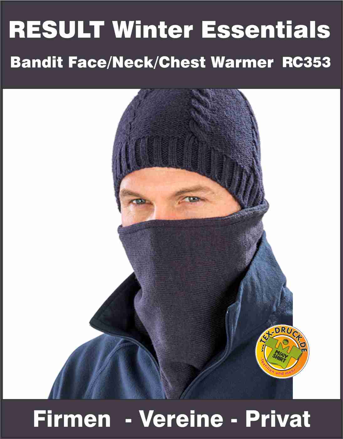 Result Winter Essentials Bandit Face/Neck/Chest Warmer RC353