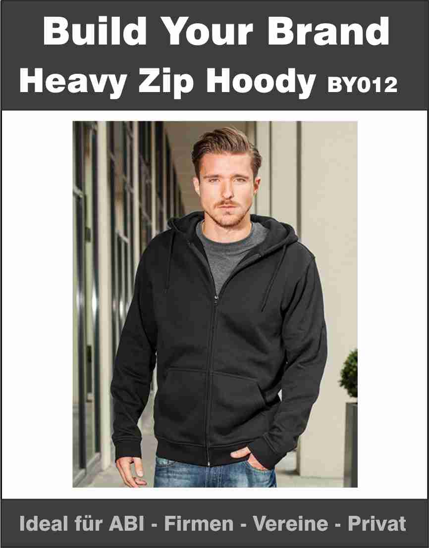 Heavy Zip Hoody Build Your Brand BY012