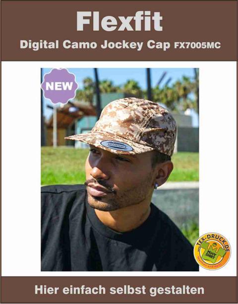 Flexfit Digital Camo Jockey Cap FX7005MC