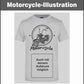 T-Shirt mit Aufdruck Motorrad Motorcycle-Illustration Vintage