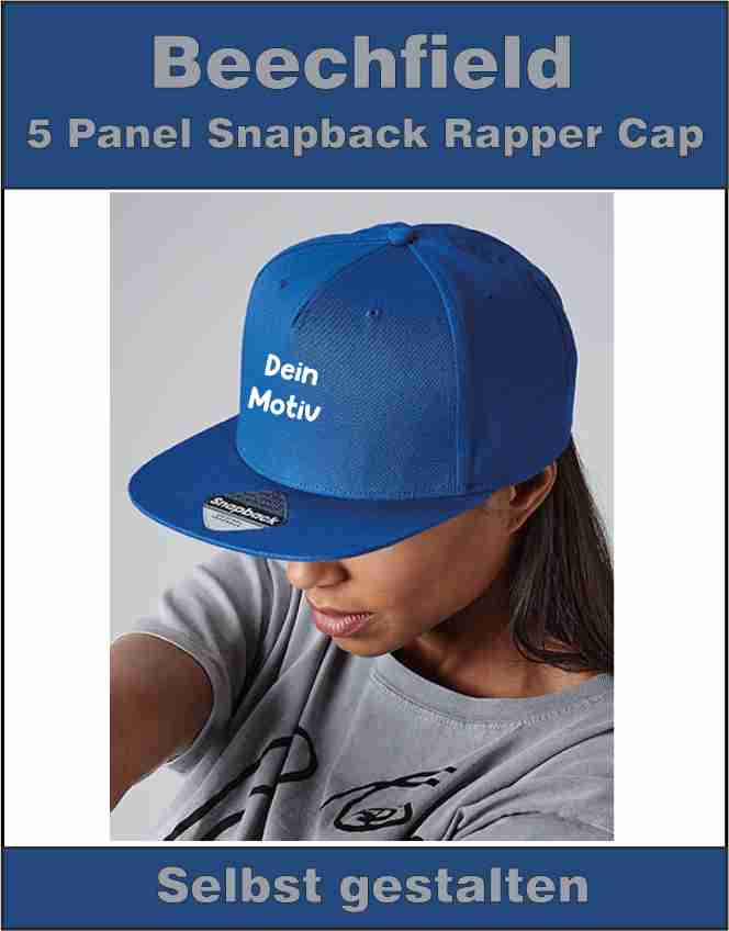 Rapper Cap Beechfield B 610 5 Panel Snapback
