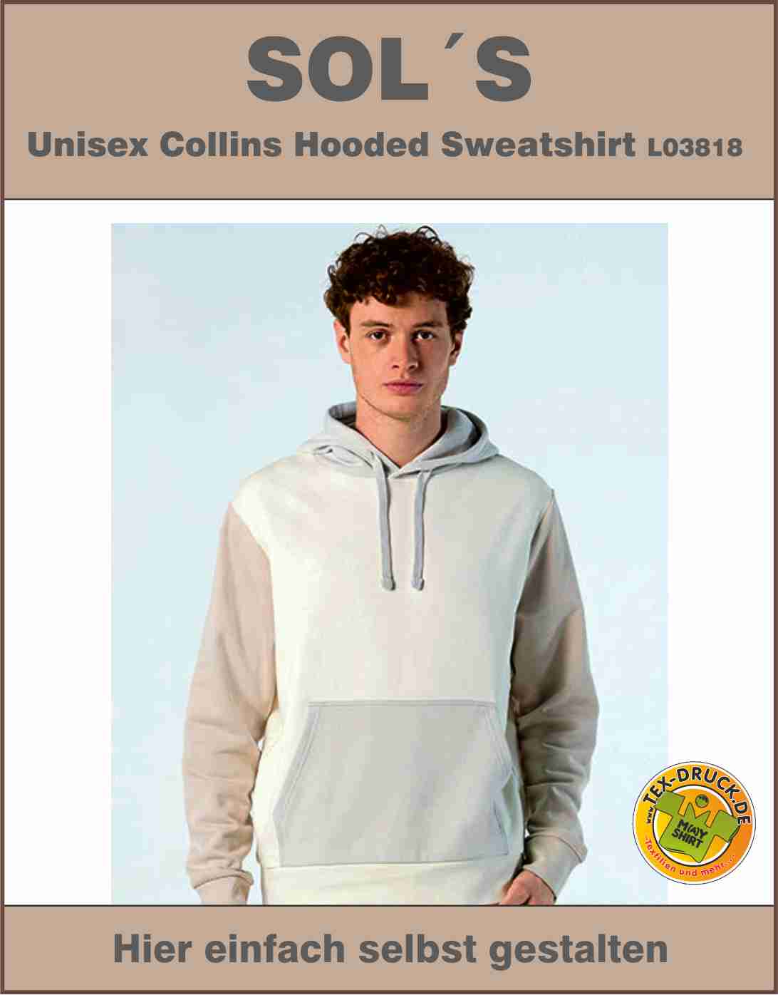 Unisex Collins Hooded Sweatshirt SOL´S  L03818