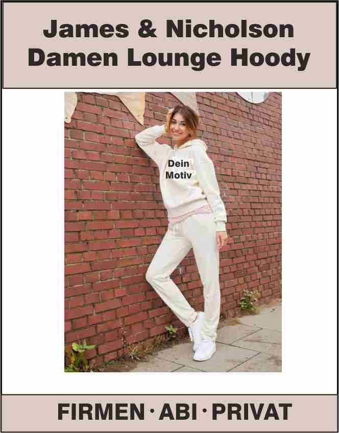 James & Nicholson Damen Lounge Hoody JN8033