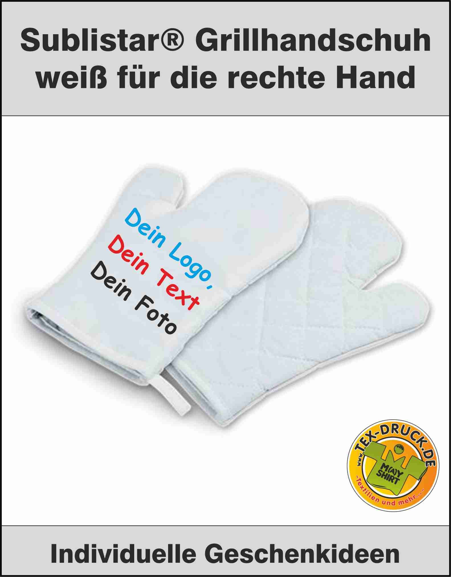 Sublistar® Grillhandschuh weiß