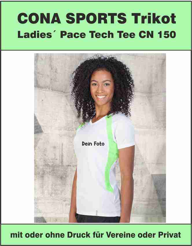 SPORTS Trikot Ladies CONA´ Pace Tech Tee CN 150