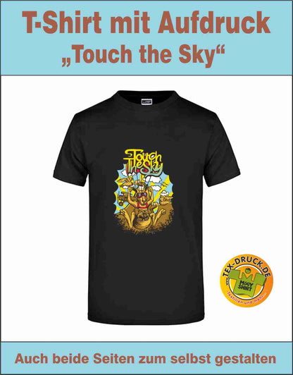 T-Shirt mit Aufdruck „Touch the Sky"