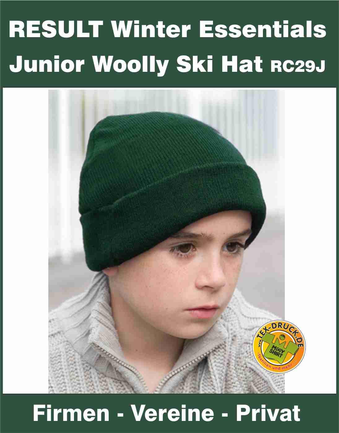 Result Winter Essentials Junior Woolly Ski Hat RC29J