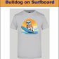 T-Shirt mit Aufdruck "Bulldog on Surfboard"