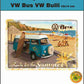 Blechpostkarte VW Bulli 10x14 cm