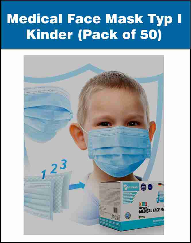 Medical Face Mask Typ I - Kinder (Pack of 50)