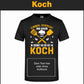 T-Shirt mit Aufdruck "Koch"