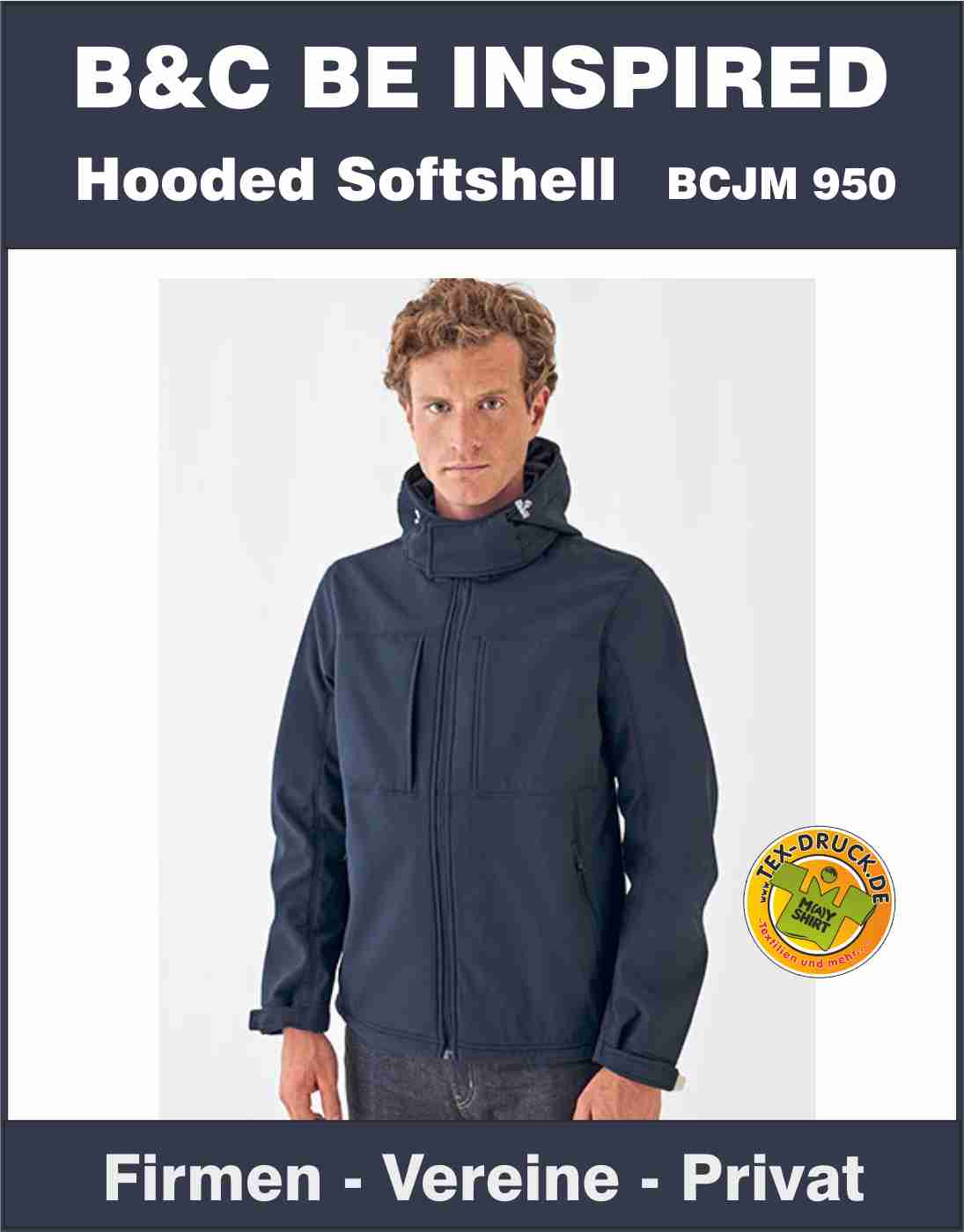 B&C Men´s Hooded Softshell BCJM950